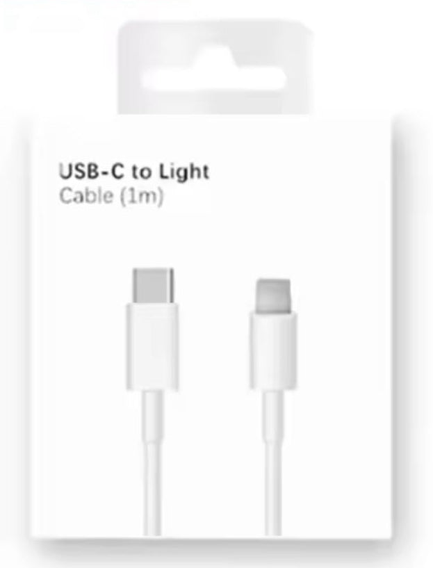 LOTE 10 x CABLE 1M USB-C A LIGHTNING