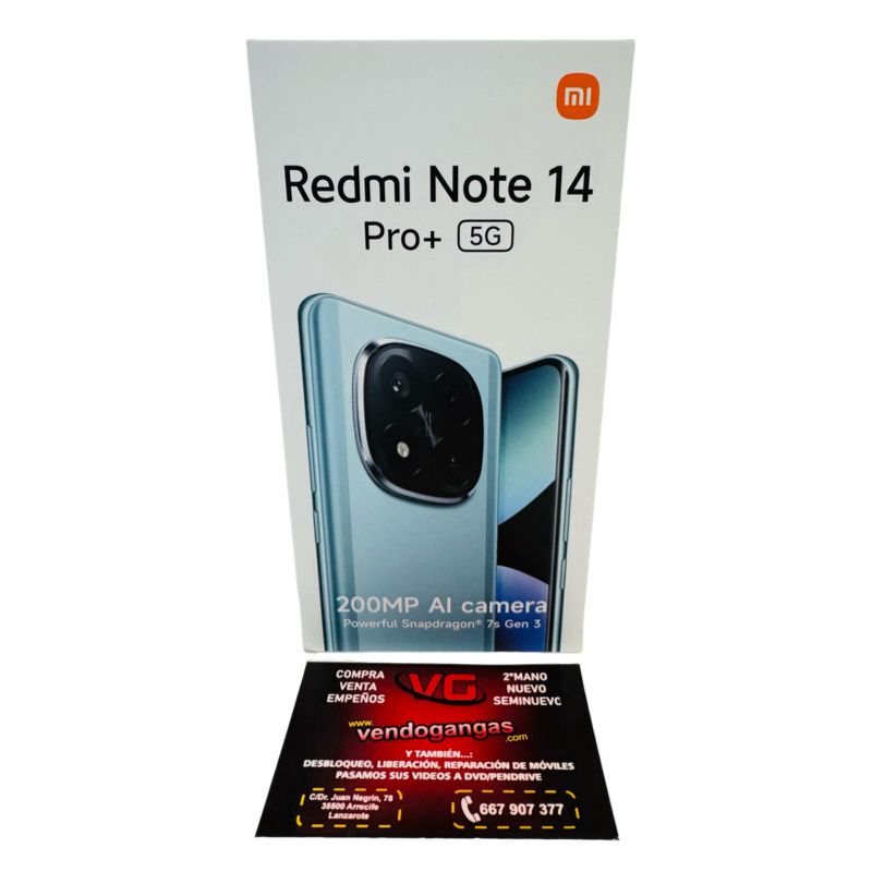 MÓVIL XIAOMI REDMI NOTE 14 PRO PLUS 5G 256GB PRECINTADO