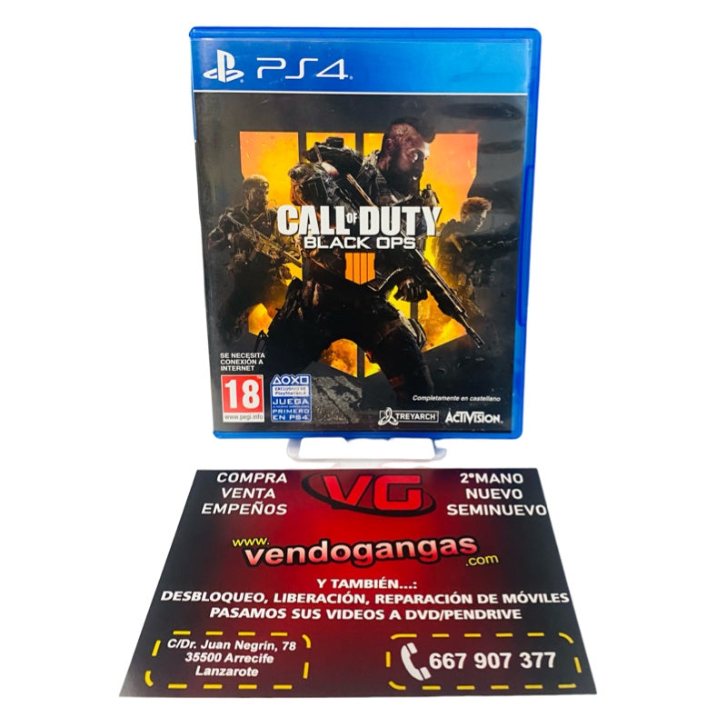CALL OF DUTY BLACK OPS 4 SONY PS4